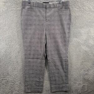 Banana Republic Sloan Pants Women’s 12 Houndstooth Plaid Slim Stretch Trousers‎